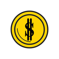 dolar icon vecktor
