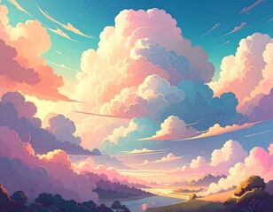 Fluffy sky