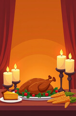 burning candle in a glass jar