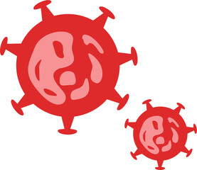 illustration of cells bacteria viruses