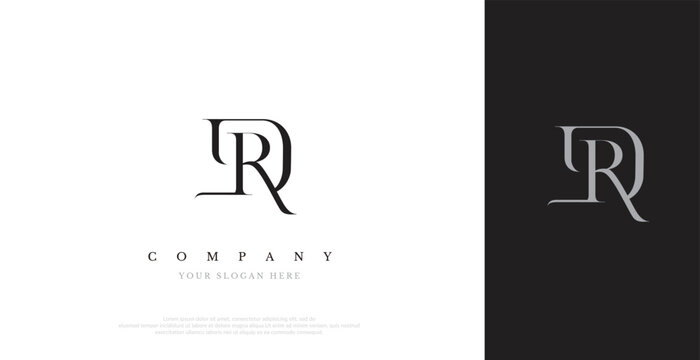 Initial DR Logo Design Vector 