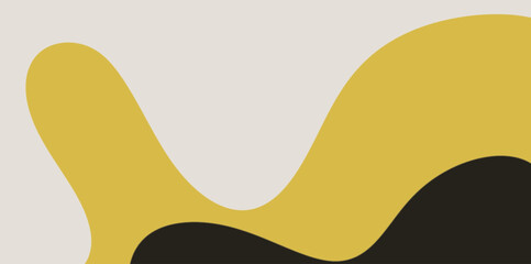 Modern Organic Blob Shape Background for Coffee Shop Branding