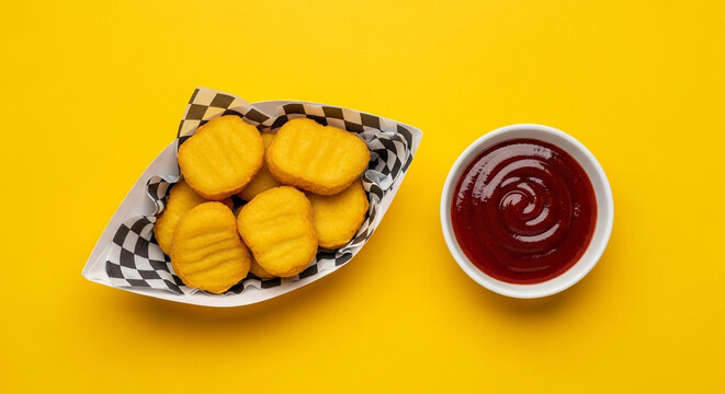 Vibrant Flat Lay Using Strong Color Blocking Technique
