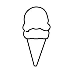 ice cream silhouette icon design template