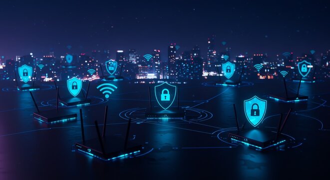 Secure Network Routers and Cyber Security in City
