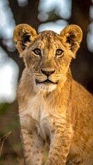 Lion cub portrait