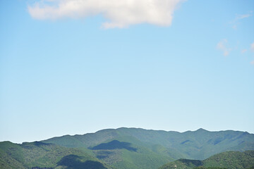 のどかな山並み