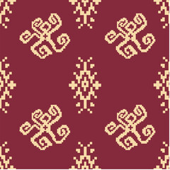 Seamless pattern with floral and plant theme