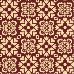 Seamless pattern with floral and plant theme © telly