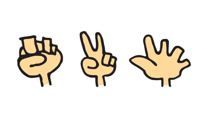 じゃんけん　グー・チョーキ・パー　セット