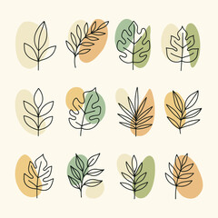 Hand-drawn leaf sketch Vector Illustration II