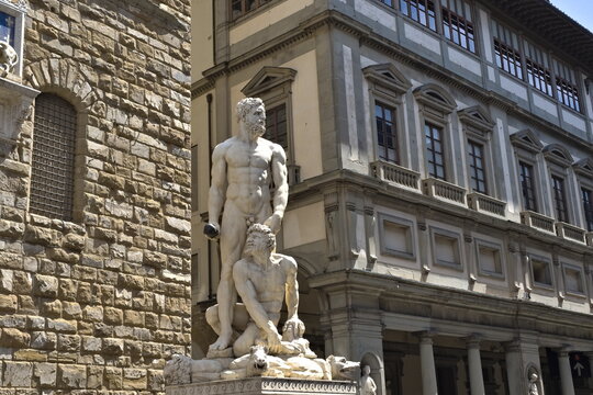 sculpture of Hercules and Cacus in Florence