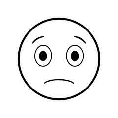 sad emoji with empty eyes