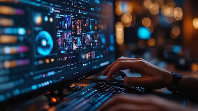 Coding on a computer with a bright screen.