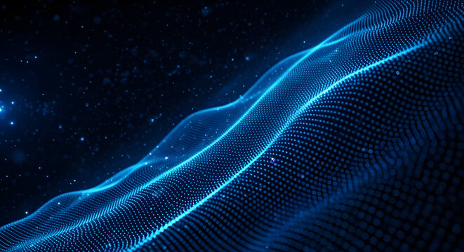Data technology background. Abstract background. Connecting dots and lines on dark background. Digital background 3D rendering. 4k.
