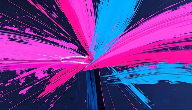 Textured Dry Brush Strokes A Galactic Abstract with Cosmic Drag