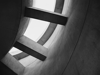 Architecture details Cement wall curve concrete columns Geometric form Building Industry material	