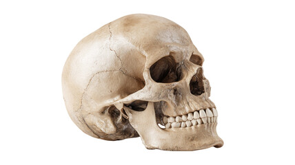 Obraz premium 3d human skull model isolated on white background
