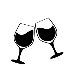 two glasses of wine