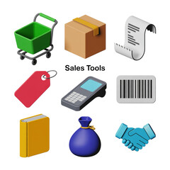 3D Icons for Shopping and Business on Black Background with Watermark shopping cart shopping basket isolated on a transparent background