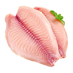 Two fresh fish fillets