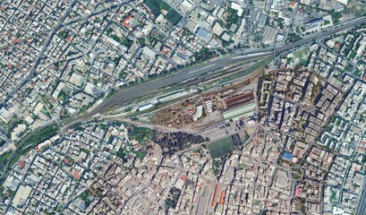 Athens, Greece: High-Resolution Aerial View of the Dense Cityscape and Acropolis