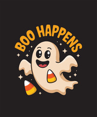 Spooky Halloween T-shirt Design Collection with Pumpkins, Witches, Ghosts, Haunted Houses, Skeletons, Scary Night Illustrations, Creepy Horror Party Graphics, Trick or Treat Vector Artwork