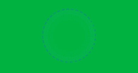 Animation of scope scanning and data processing with binary coding on transparent background - Powered by Adobe