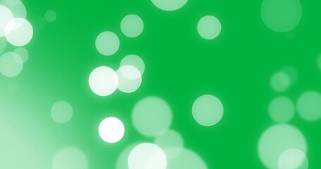 Animation of bokeh white light spots flickering over transparent background - Powered by Adobe