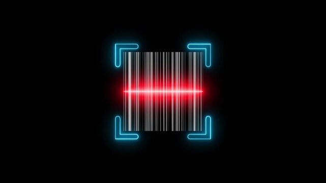  Scan QR code animation. QR code scanner motion graphics. data processing and qr code Scanning. Online Retail Shop Order in Drop shipping video. Using Bar Code Reader. 