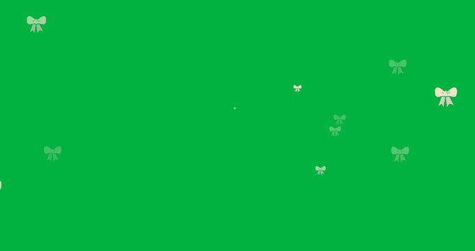 Multiple bow tie icons with polka dots pattern in seamless pattern against transparent background