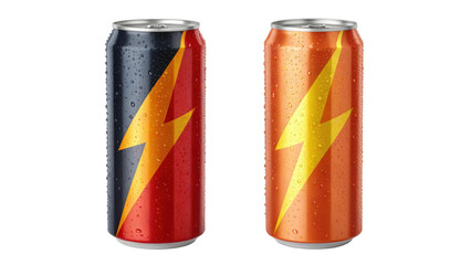 different style Energy Drink Can with Electric Bolt Design