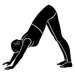 silhouette of a female legs