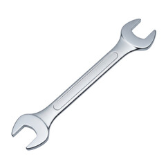 Minimalist Wrench Spanner Standing Alone with Transparent Background
