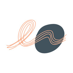 Abstract Organic Shape Illustration