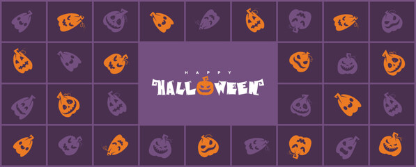 Halloween Background Vector for Banner, Card, Poster, Template and Frame
