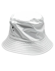 White bucket hat, simple style