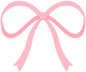 리본_핑크_얇은리본장식