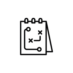 Strategy Planning on Notepad Icon