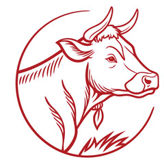 Cow Logo Collection – Farm Animal Vector Logo Set, Logo of Cow in High Quality
