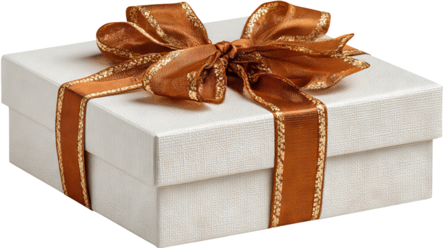 High resolution gift box isolated on white with transparent background clean png cutout ideal for ecommerce listings packaging mockups holiday present graphics web banners and app design
