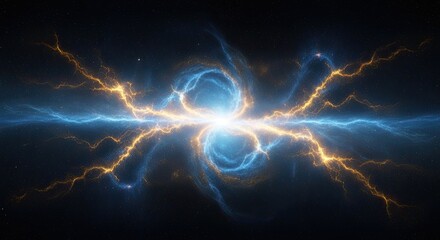 Cosmic Energy Nexus Interconnected Galaxies Stellar Plasma Fusion