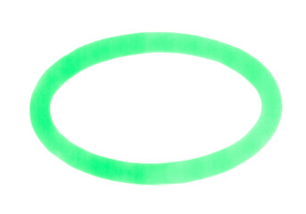 Light green round shape frame, oval ring 