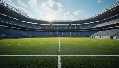 Fototapeta premium empty football field