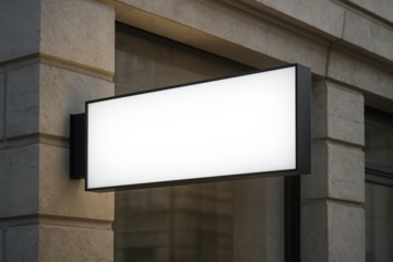 Customizable storefront signage mockup png, transparent design