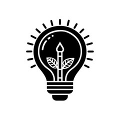 lightbulb sustainable acquisition icon