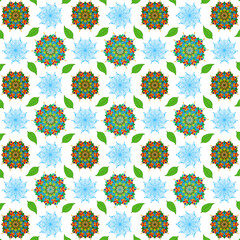 Colorful mandala drawings, fabric patterns, wallpapers	