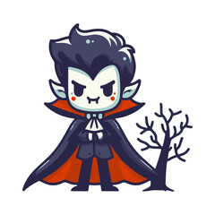 Halloween vampire  illustration design
