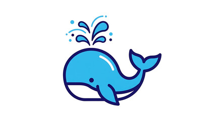 Obraz premium Whale swimming gracefully in ocean waves during a bright, sunny day near the coast