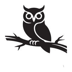 owl sitting on branch